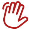 Icon waving hand